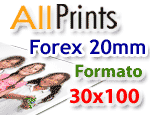 Stampa su forex 20mm formato 30x100