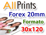 Stampa su forex 20mm formato 30x120