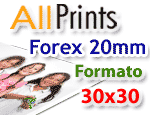 Stampa su forex 20mm formato 30x30