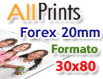 Stampa su forex 20mm formato 30x80