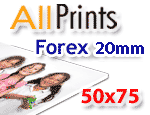 Stampa su forex 20mm formato 50x75