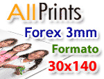 Forex 3mm formato 30x140