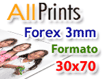 Forex 3mm formato 30x70