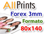 Forex 3mm formato 80x140