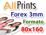 Forex 3mm formato 80x160