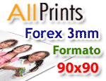 Forex 3mm formato 90x90