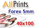 Stampa su forex 5mm f.to 40x100