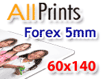 Forex 5mm formato 60x140