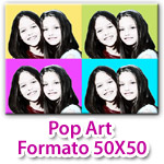 Stampa su Tela Pop Art Formato 50x50