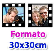 Canvas Cinema separati - Formato 30x30cm