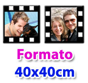 Canvas Cinema separati - Formato 40x40cm