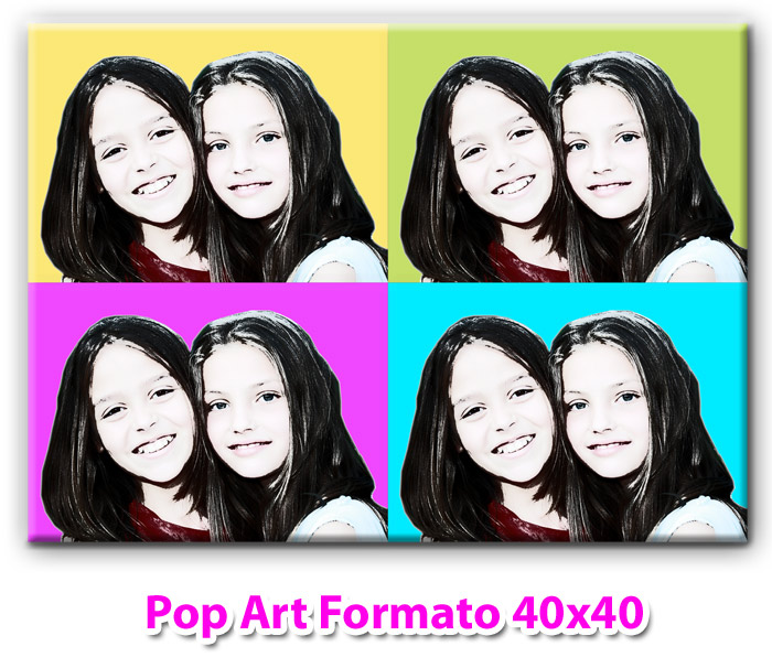 Stampa su Tela Pop Art Formato 40x40 - Clicca l'immagine per chiudere