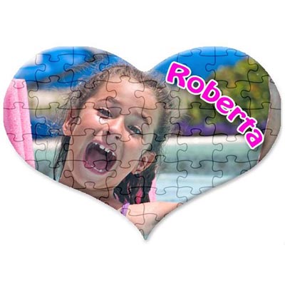 Puzzle cuore con Foto 30x40cm