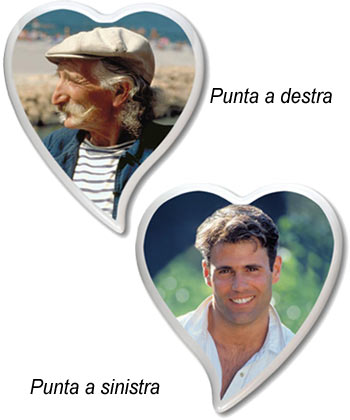 fotoceramica Cuore Bombato