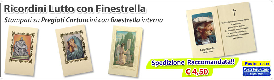 ricordini lutto con Finestrella