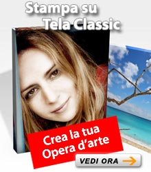 Sconti fino al 30% sulla stampa su tela Classic