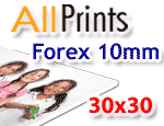 Stampa su forex 10mm f.to 30x30