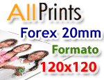 Stampa su forex 20mm formato 120x120