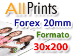 Stampa su forex 20mm formato 30x200