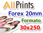 Stampa su forex 20mm formato 30x250