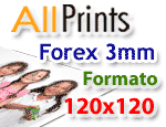 Forex 3mm formato 120x120