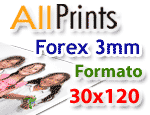 Forex 3mm formato 30x120