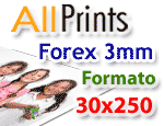 Forex 3mm formato 30x250