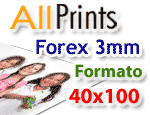 Forex 3mm formato 40x100