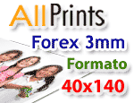 Forex 3mm formato 40x140