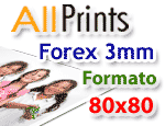 Forex 3mm formato 80x80