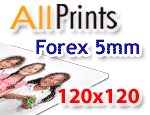 Forex 5mm formato 120x120