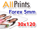 Forex 5mm formato 30x120