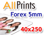 Forex 5mm formato 40x250