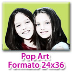 Stampa su Tela Pop Art Formato 24x36