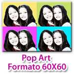 Stampa su Tela Pop Art Formato 60x60