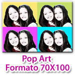 Stampa su Tela Pop Art Formato 70x100