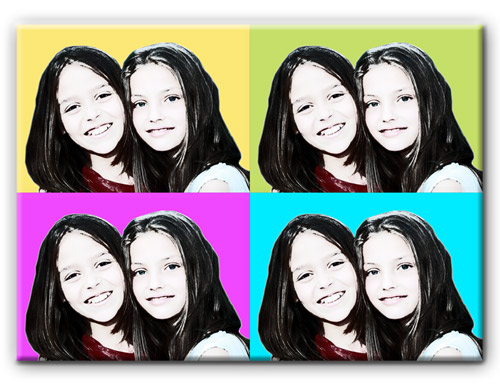Stampa su Tela Pop Art Formato 50x50