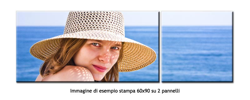 Stampa su Tela 30x90 due pannelli 30x60 - 30x30