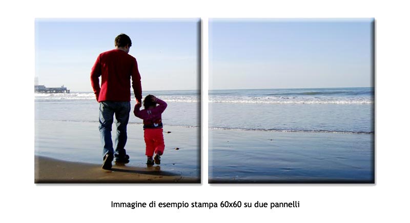 Stampa su Tela 30x60 due pannelli 30x30