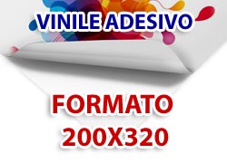 Stampa Formato 200x320 su Vinile Adesivo