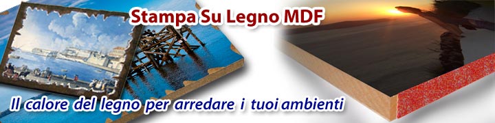 stampa foto su legno MDF