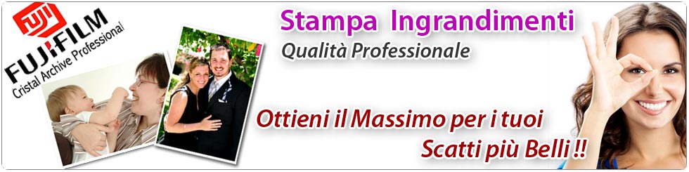 stampa Ingrandimenti su carta Fuji Professionall