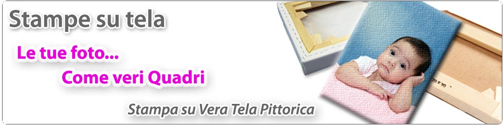 stampa foto su tela